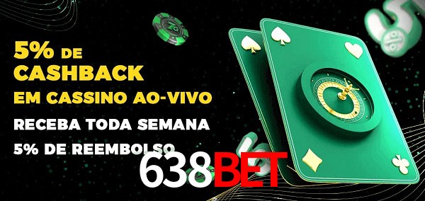 Promoções do cassino ao Vivo 638bet